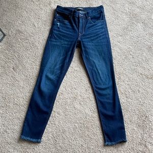 High rise ankle legging jeans